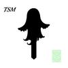 Spooky Outdoor Silhouette Halloween Garden Stake, Black Cat Yard Sign with Glow-in-the-dark Easy Installation Stakes Eyes, Waterproof Ghost