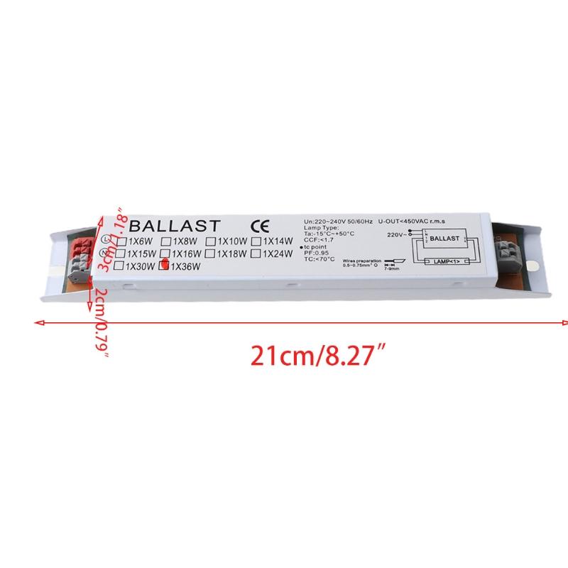 T8 36W High Efficiency Instant Start Electronic Ballast 1 Lamp Fluorescent Light Ballast Residential/Commercial Use DropShipping