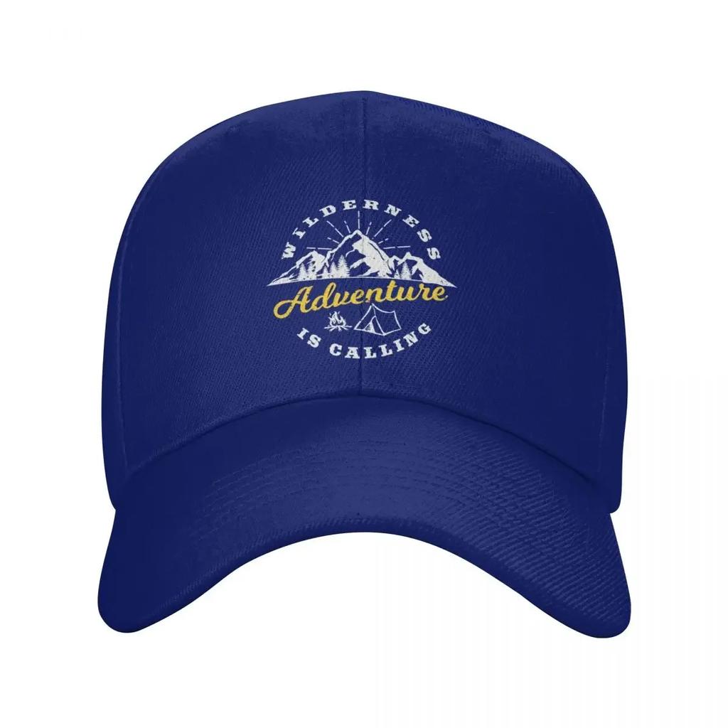 Custom Wilderness Adventure Calling Baseball Cap for Unisex Women Adjustable Explore Camping Dad Hat Sun Protection Snapback C