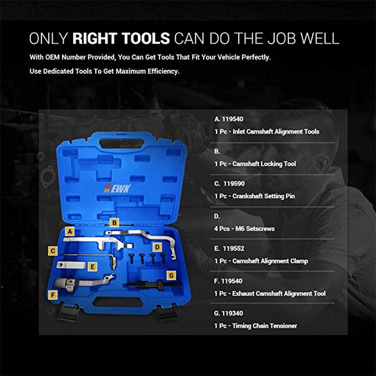 EWK Camshaft Pulley Locking Tensioner Pin Timing Tool for Ford Volvo 1.6