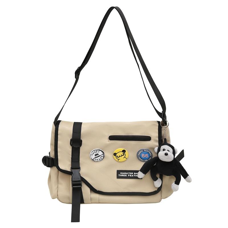 Men's Shoulder Bag Campus Student Classes Bag Women Large Capacity Crossbody Bag