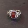 Garnet Oval Cut Gemstone With 925 Sterling Silver Ring For Men's #B90 JL375671418612