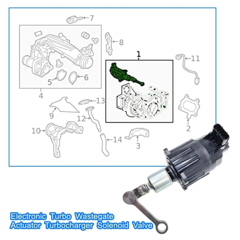Electronic Turbos Wastegates Solenoid Valves Actuator Improve Power Fuels Efficiency For Civic 1.5T K6T52372 Accessories