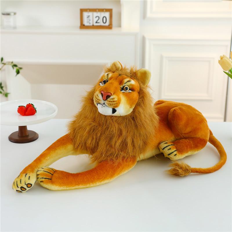 Jucărie de pluș Tigru Animal împăiat Realist Jucărie moale Umplutură bumbac PP Pernă de îmbrățișat
