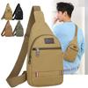 Korean Style Men's Oxford Cloth Crossbody & Waist Bag - Canvas Chest & Shoulder Bag