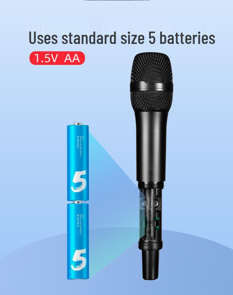 Universal Rechargeable Wireless Bluetooth Microphone with Professional Reverb for Smart Singing and Stage Performance