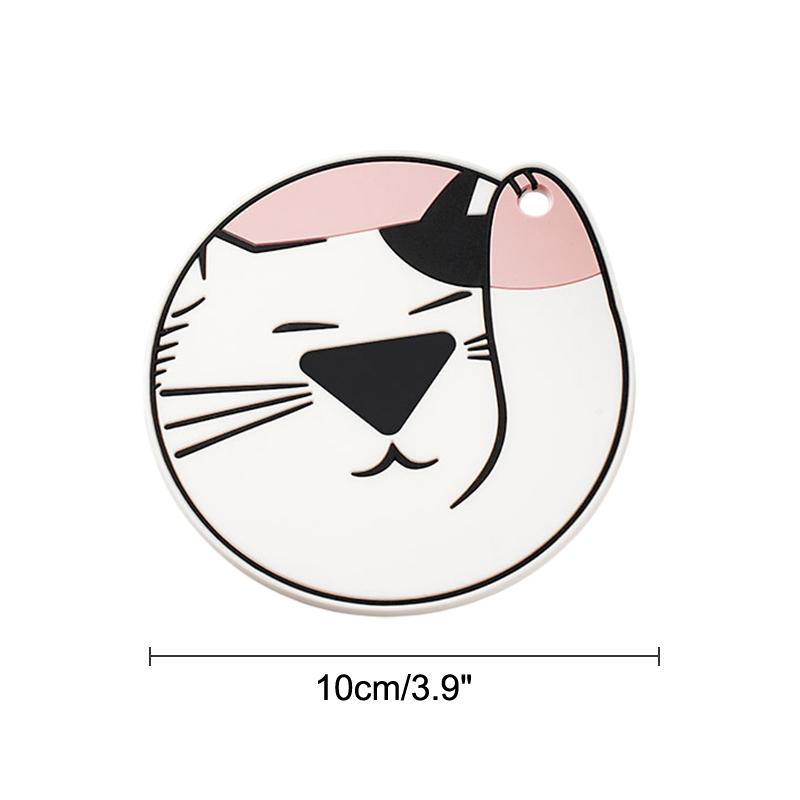 Cartoon Food Themed Coasters; Round Diatomite Heat Protective Mats; Absorbent Table Accessories for Home Kitchen