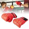 Boxing Gloves and Punching Mitts Set for Kids PU Leather Boxing Training Set with Hand Wraps for Karate Muay Thai Taekwondo