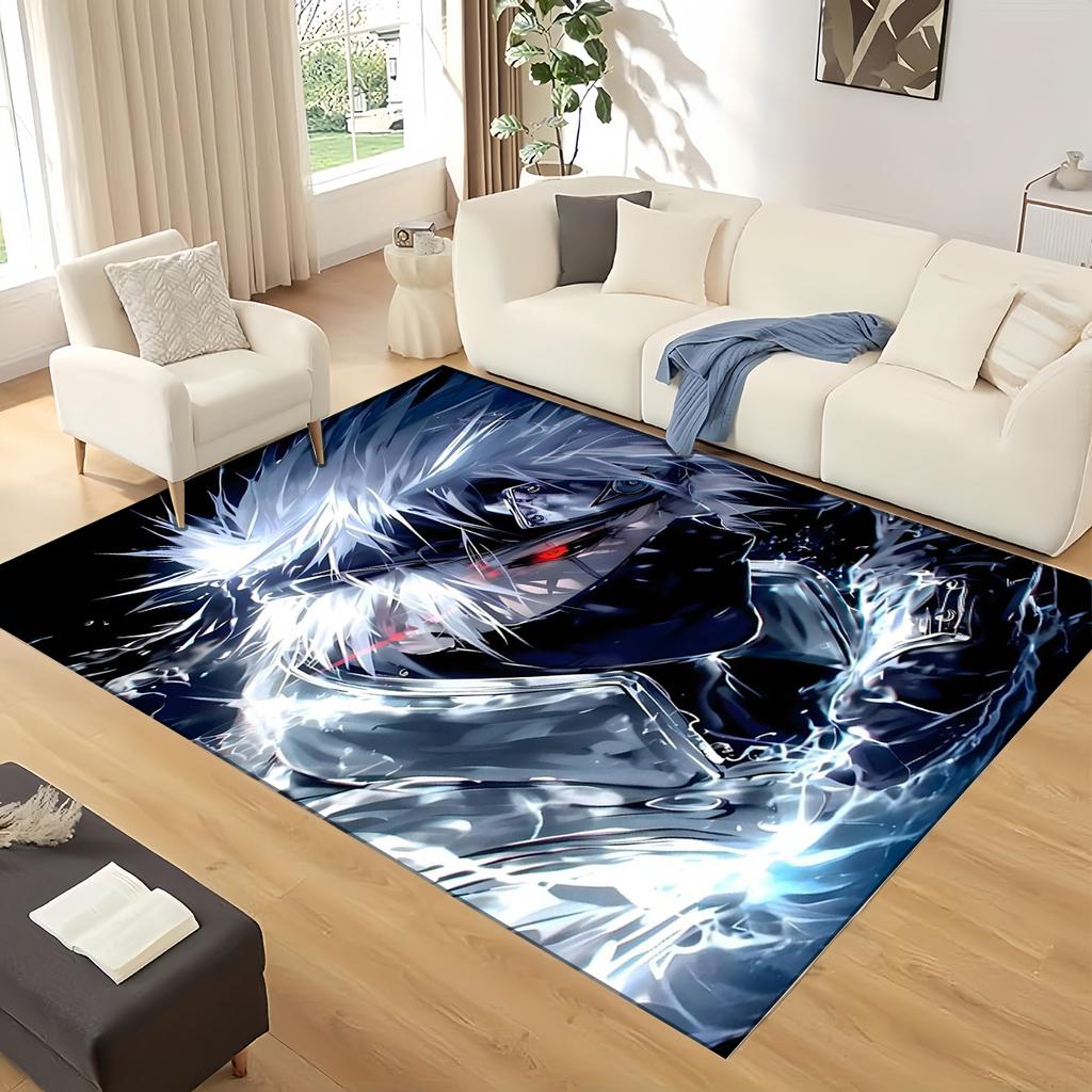 Anime 3D I-IItachii Cartoon Large Carpet Rug for Home Living Room Bedroom Sofa Doormat Decor,Area Rug Non-slip Floor Mat Gift