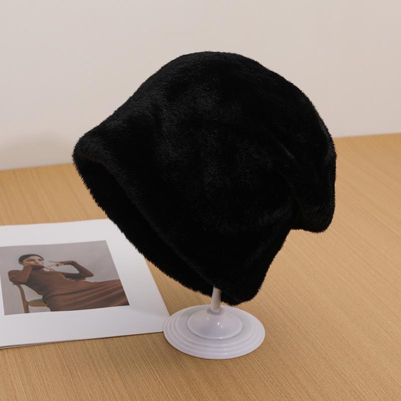 Bonnet Tricoté Coupe-Vent pour Femmes - Moelleux, Chaud, Coupe Grande Tête, Parfait pour l'Extérieur en Automne & Hiver