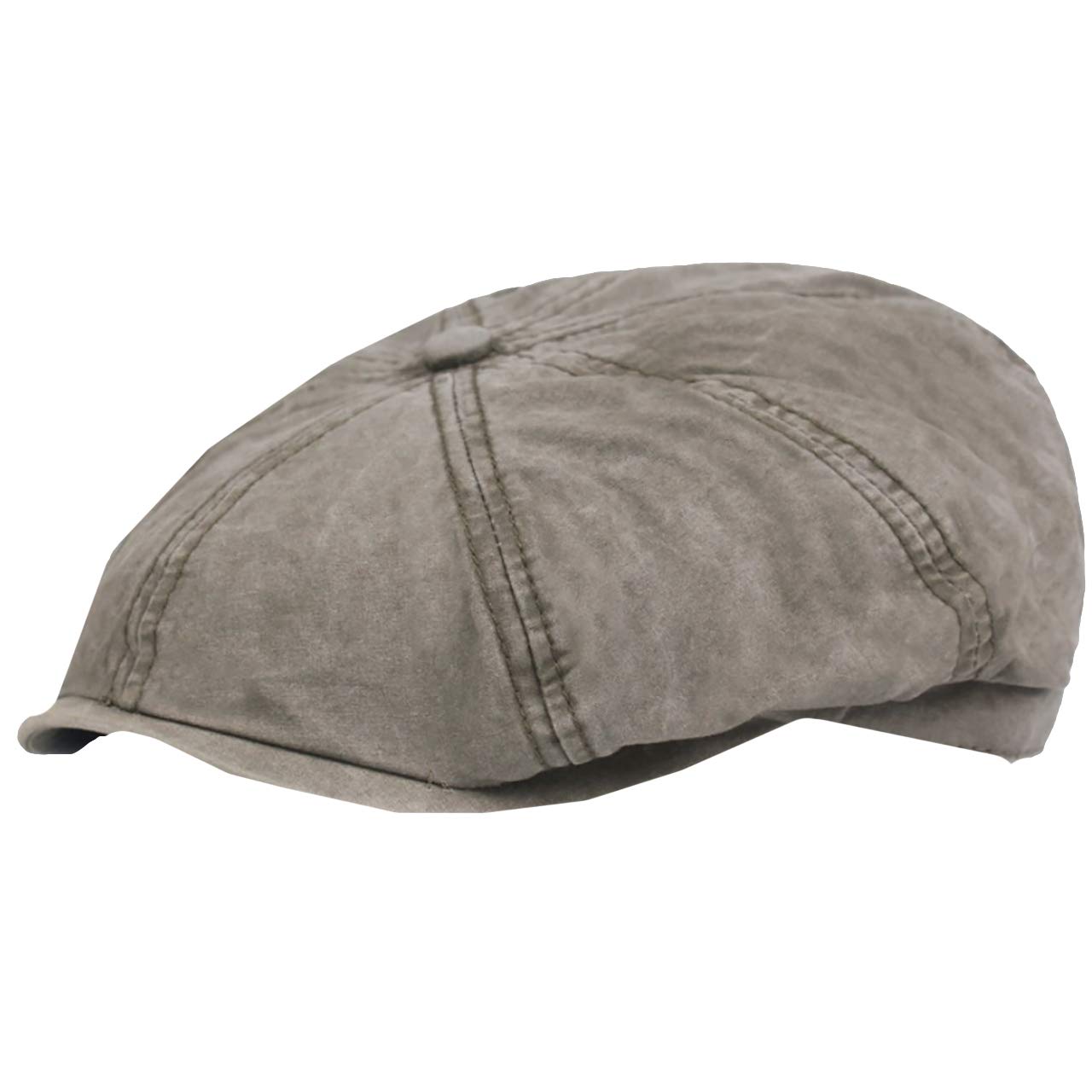 

WHITE FANG Newsboy Vintage With CA461 Beret, Cap, Hat, Finish, Brim, Plain, Golf, Men s (01 Khaki)