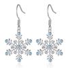 New Christmas Earrings Niche Design Versatile Snowflake Pendant Exquisite Fashionable Earrings