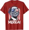 Barack Obama 4Th Of July Merica Usa American Flag Unisex T-Shirt
