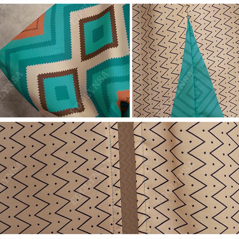 Bikini Cover-ups  Bohemian Printed Kimono Green Tunic Women Plus Size Beachwear Deep V-neck Front Open Maxi Dress Swim Suit Cover Up