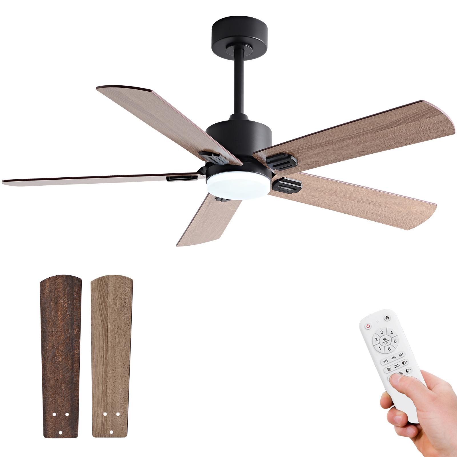 42-inch ceiling fan with light, modern
