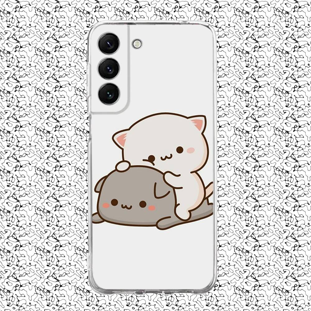 Cute BuBu DuDu Phone Case For Samsung S24,30,21,22,23,20 FE,lite,PIus,Ultra,5G,Note,9,10 Transparent Cover SamsungS10plus