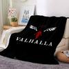 1pc Wings Valhalla Throw Blanket Soft Flannel, Cozy All Season Polyester Perfect for Home, Office