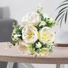 Wedding Bouquet Realistic Romantic Aesthetic Decorative Faux Silk Flower 10-headed Simulation Hibiscus