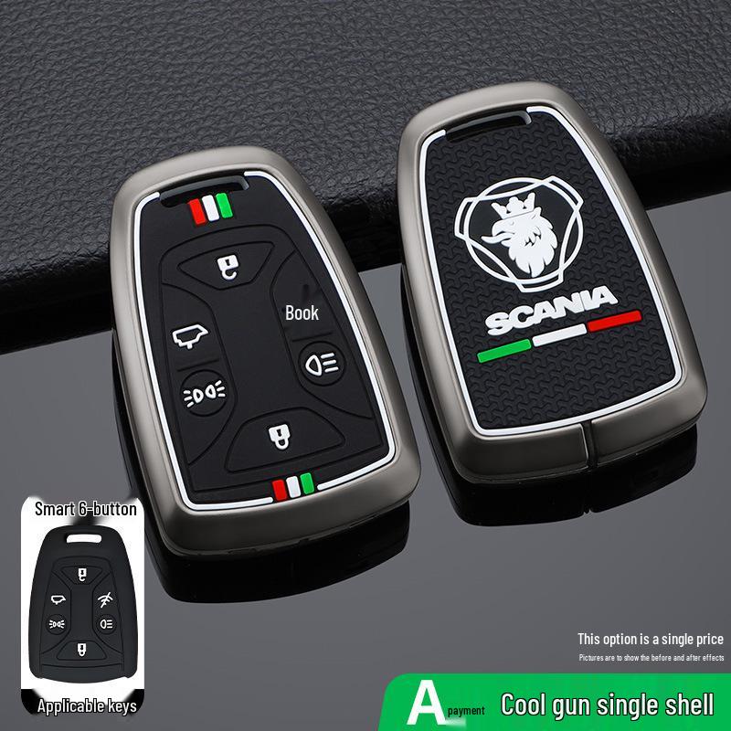 Scania Truck Tractor Key Case for R, G, P, S Series - Remote Shell with Buckle