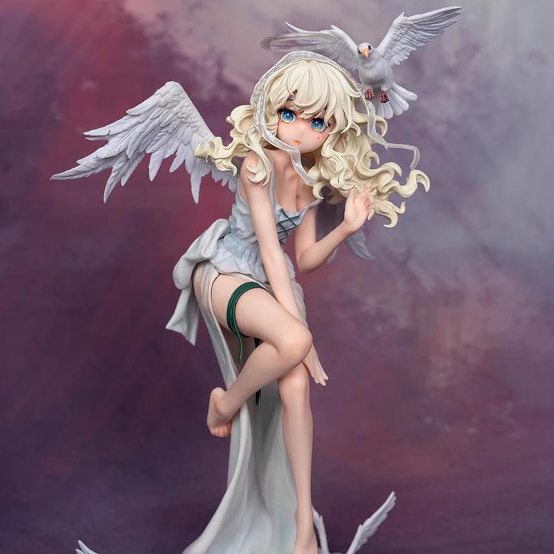 1/6 Scale Little Angel Ariel Figure- Cute & Sexy Bicolor Anime Girl Statue, Desktop Decoration Collectible Premium Version Gift