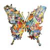 Irregular Butterfly Wooden Puzzle Jigsaw Toy Brain Teaser Game Art Decor and Stress Relief Gift for Puzzle Lovers