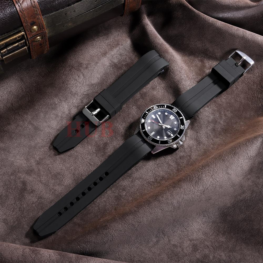 22mm 24mm 26mm Silicone Strap for Seiko Rubber Waterproof Watchband Sport Universal Wristband for Men Women Watch Accessories