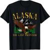 Vintage Alaska Mountain The Last Frontier Eagle Alaska Lover T-Shirt