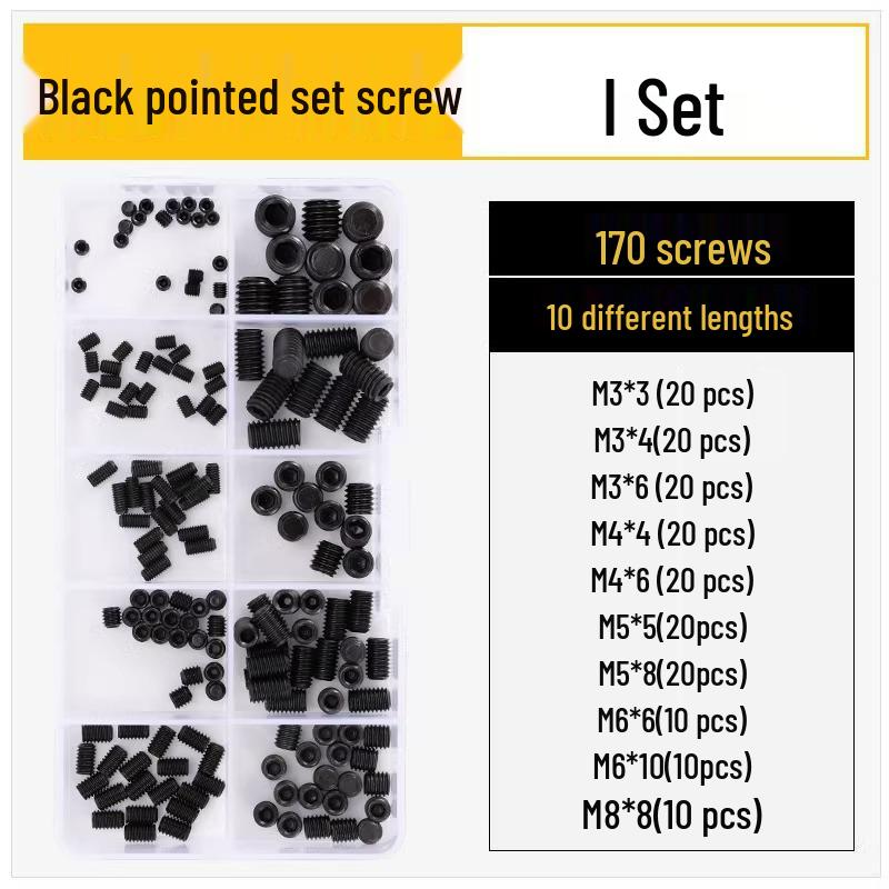 12.9 Edelstahl 304 Innensechskant Kegelspitze Gewindestift M2/M3