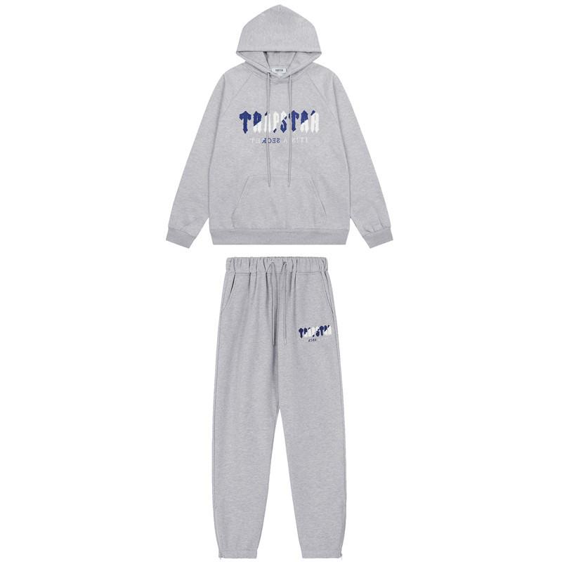 Ensemble Décontracté Hoodie Rouge/Noir Tête de Tigre Brodé Homme & Couple Trapstar Européen & Américain avec Pantalon Long