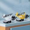 Solarbetriebenes Dashboard-Drift-Drehflugzeug-Ornament – Auto-Innendekoration & Geschenk für Männer, Frauen und Militärbegeisterte (Gelb)