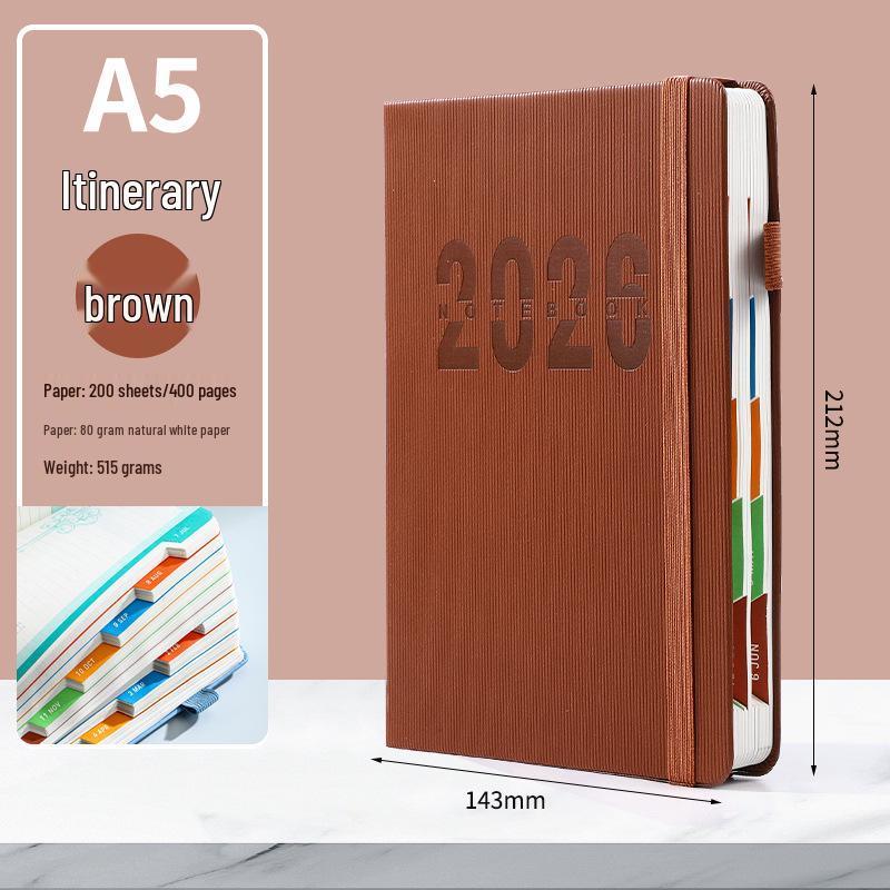 

2026 English-Spanish Cross-Border Daily Planner: One Day Per Page