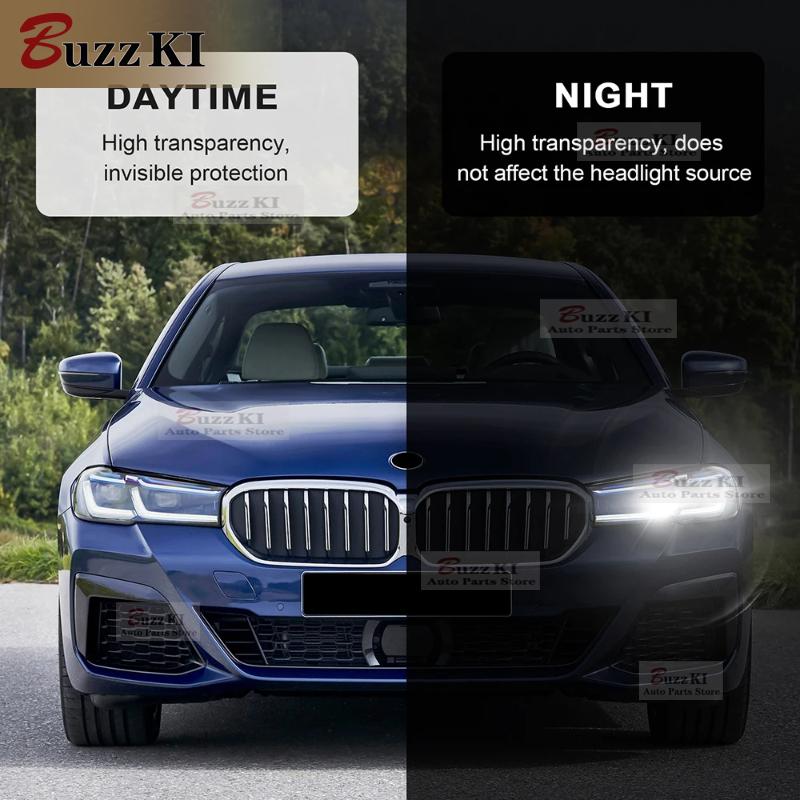 for BMW 5 Series G30 M Sport TPU Front Headlight Rearview Protection Film Precut Car Clear Transparent Sticker
