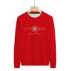 Stylish Rhinestone Men's Long Sleeve Round Neck Shirt - Comfortable, Versatile, Velvet-Thickened for Autumn and Winter.