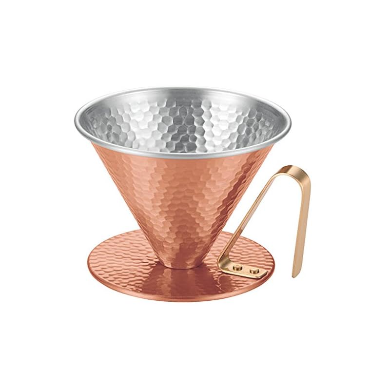 

copper coffee dripper (large) Hammered eyes 4222