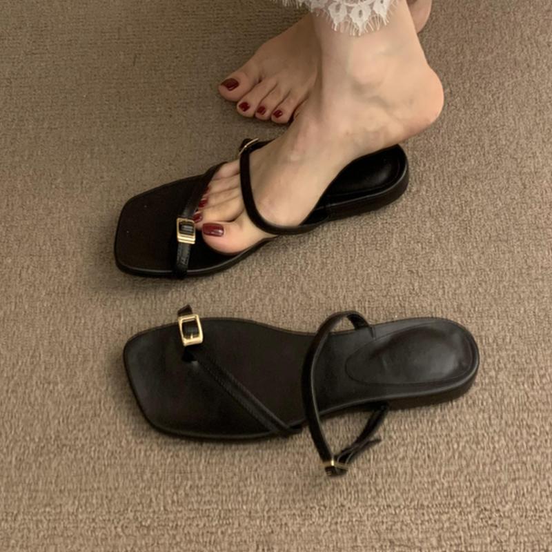 Mode Ballerinas Damen Hausschuhe Zehensteg Modeschuhe Sommer Walking Neue Damen Sandalen 2025 Designer Pantoletten Kleid Sandalen für Damen