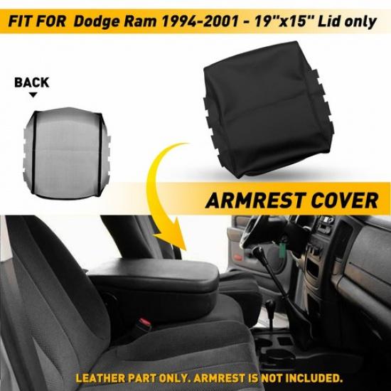 Center Console Armrest Lid Elbow Leather Cushion Cover Fit Dodge Ram 1994-2001
