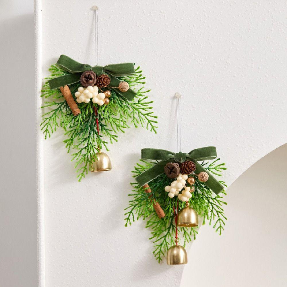 3D Christmas Bell Pendant Creative Christmas Hanging Decorations Christmas Jingle Bells  Front Door