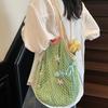 2025 Summer New Fashion Casual Women's Armpit Bag Women's Mesh Pocket Shoulder Tote Bag Beach Messenger Women's Bag