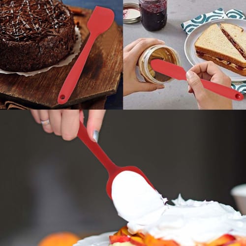 Shumeifang 6-Piece Silicone Kitchen Utensil Set, Multifunctional Cookware Set with Heat and Cold Resistant Spoon, Ladle, Turner, Tongs, and Spatula, D