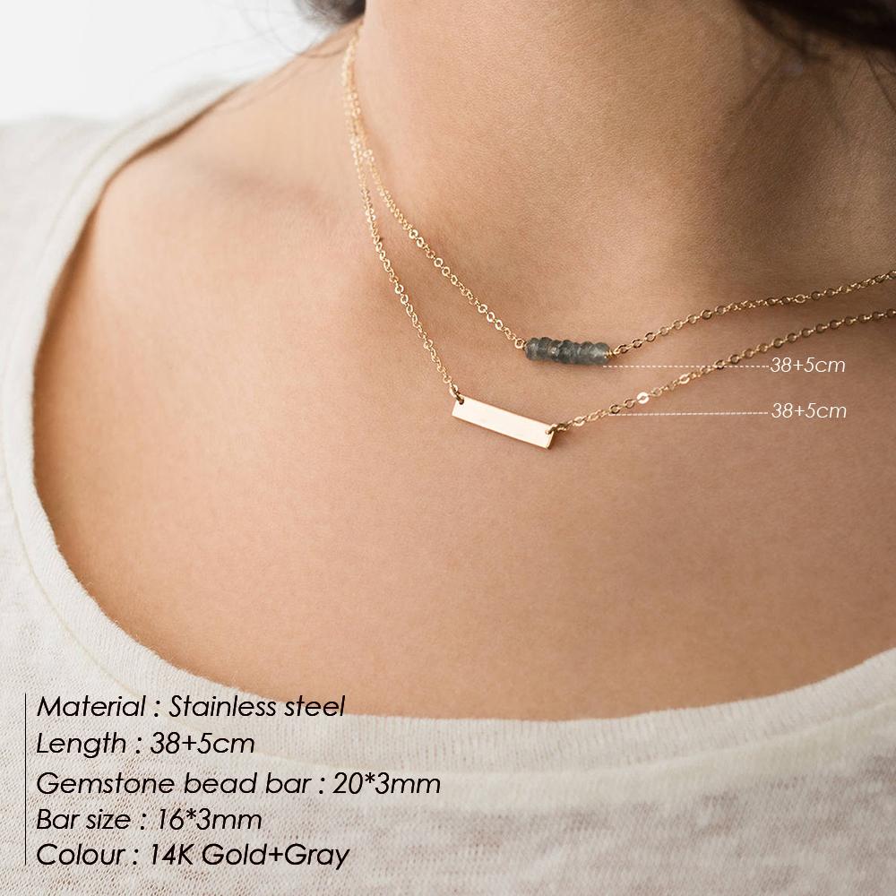 EMANCO Stainless Steel Twisted Chain Necklace Multilayer Gold Color Paper Clip Chain Square Chain Necklace Women Jewelry Choker