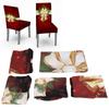 Christmas Tablecloth Chair Covers Set for Home Kitchen Dining Room Festive DecorationBell Type
