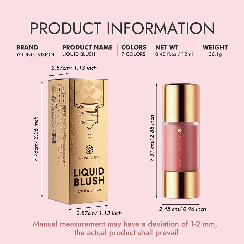 Young Vision Liquid Blush 7 Shades ,Dropper Liquid Blush