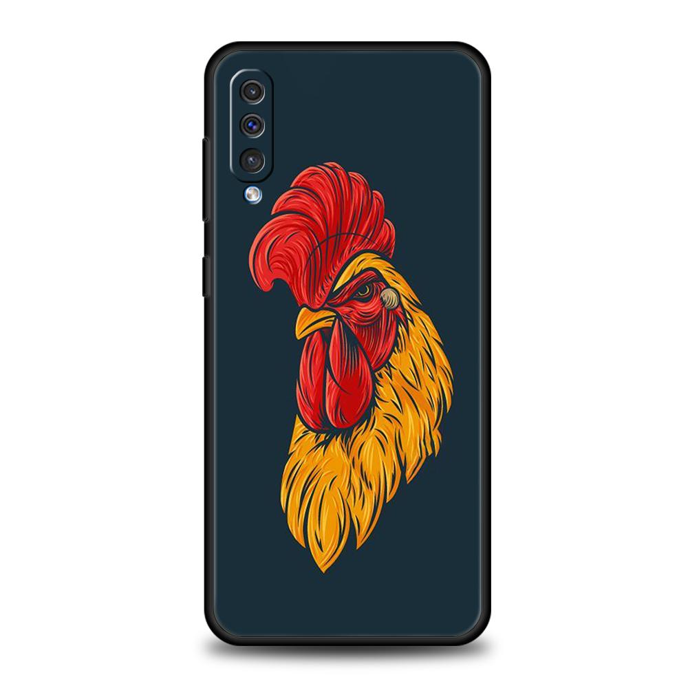 

Phone Case for Samsung Galaxy A56 A36 A26 A06 A16 A24 A36 A54 A14 A42 A22 A20 A12 A10 5G Soft TPU Shell Cock Rooster Chicken Bag Samsung A34
