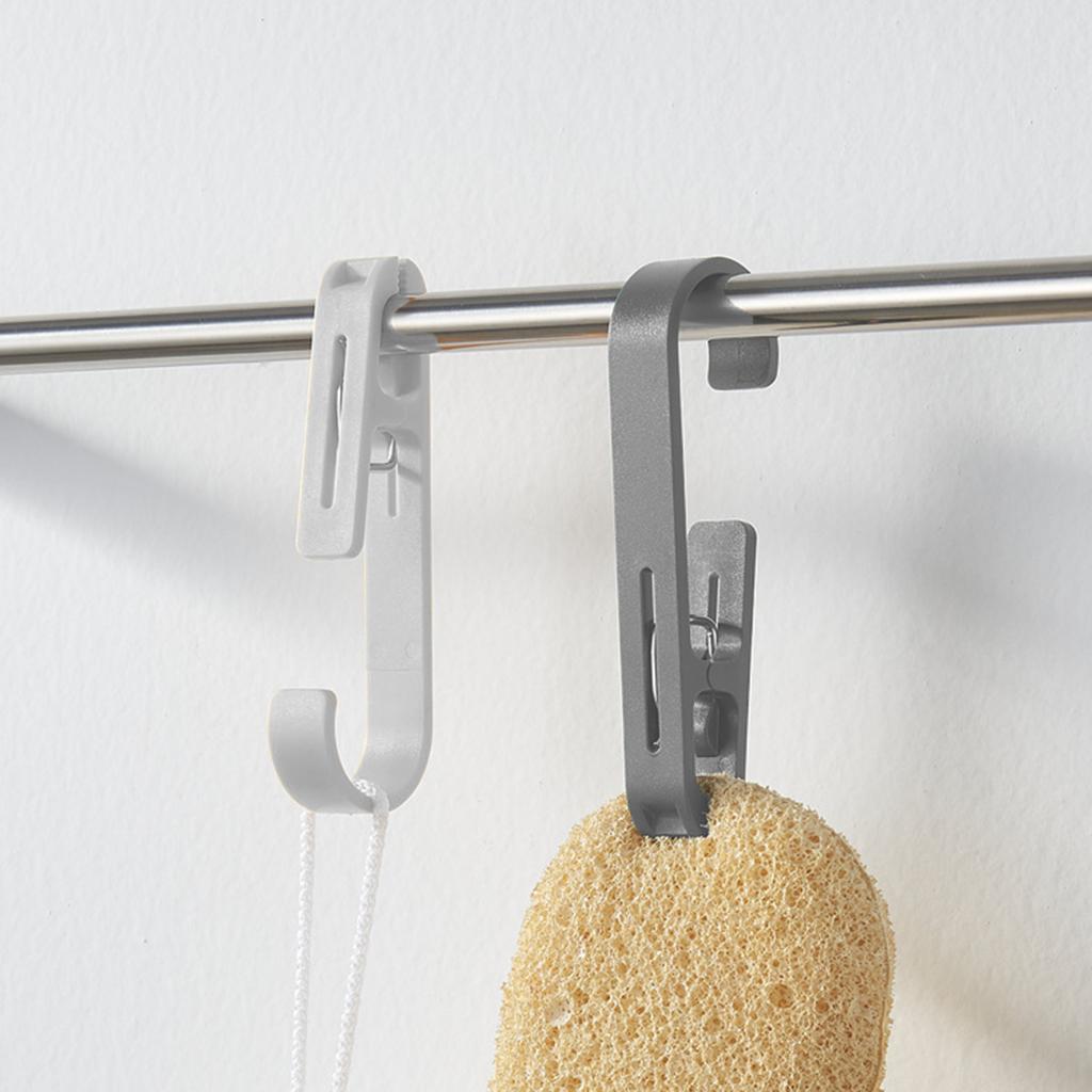 5 STÜCKE Kleider Handtuch Klammern Clips Mehrzweck Kleiderklammer Haken Kunststoff Stark Kleiderbügel Hängend Schwenkbar Wäscheklammer Haken