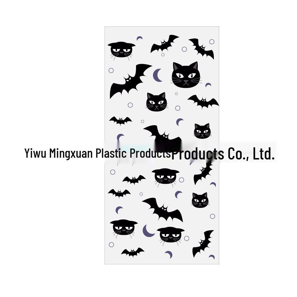 Halloween Black Candy Gift Bag - Plastic OPP Party Flat Bag
