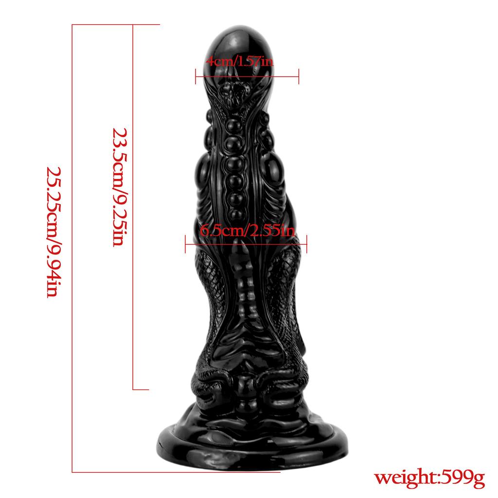Black Dildo Irregular Anal Plug, Alternative Harem Expander Female Masturbator Adult Erotic SM Toy