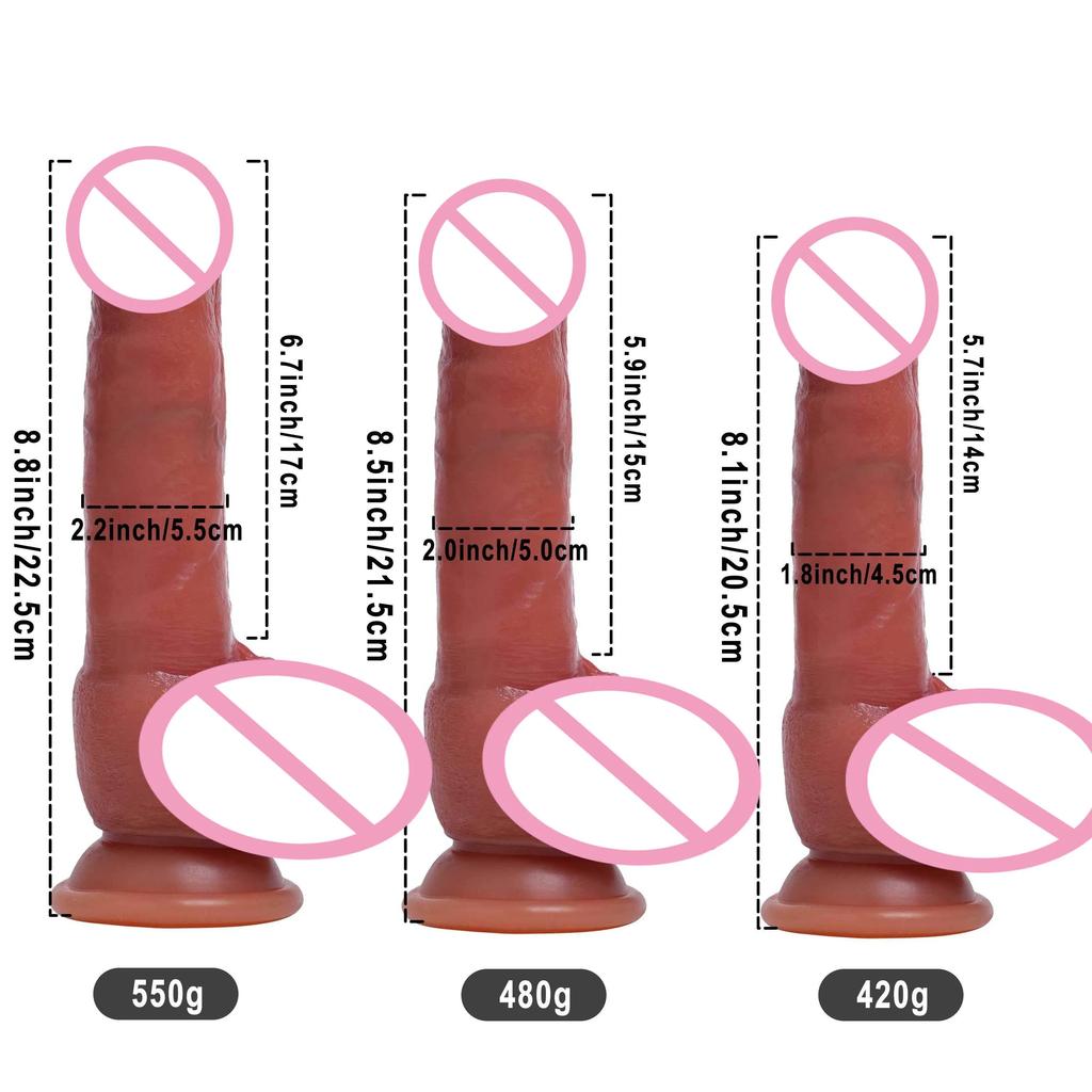 3 Size Super Realistic Dildos Soft Silicone Big Penis with Suction Cup G-spot Female Masturbator Anal Plug Sex Toy for Women Men