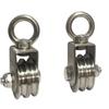 Double Wheel Quiet Bearing Pulley With Safety Lock U Grooves Bearing Pulley For Warehouse And Home Use