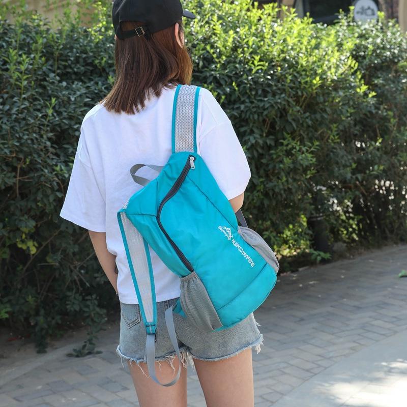 Outdoor Reise Ultraleicht Hauttasche Faltbar Weich Wasserdicht Tragbarer Rucksack Mit Mehreren Staufächern