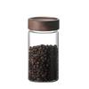 Bocal de rangement en verre UOSU avec couvercle en bois d'acacia
